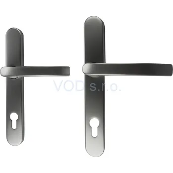 Dveřní kování Dieckmann Klika/klika KRONOS F1 stříbrná / ZA, 8mm, PZ 92/