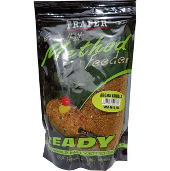 Návnadová surovina TRAPER Groundbait Method Feeder Ready 750 g Aroma Vanilla