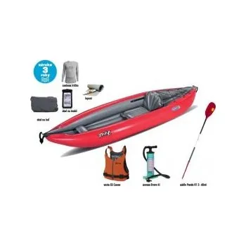 Kajak Gumotex TWIST 1 SET - III Zelená kajak + zdarma 1x pádlo Galasport 2.díl + vesta NRS + obal na mobil EG + pumpa Bravo 4L s manometrem + sada lepení + transportní obal + termotrička Coolmax a klíčenku EG