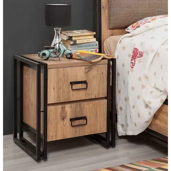 Noční stolek Designový noční stolek Ilaria 52 cm borovice