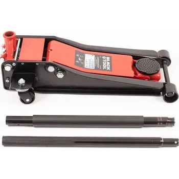 zvedák BlackTool Hydraulický zvedák nízkoprofilový dvoupístový 3T 75-500mm, zesílená konstrukce