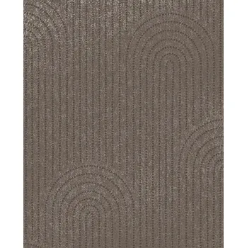 Tapeta Eijffinger Hnědá vliesová geometrická tapeta na zeď, 312436, Aftifact, Eijffinger, velikost 0,52 x 10 m