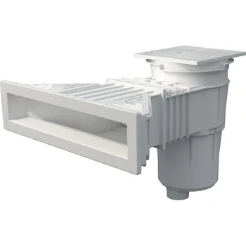 Skimmer SLIM se čtvercovým víkem, barva bílá, pro foliové a prefabrikované bazény