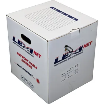 Datový kabel Kabel LEXI-Net UTP Cat5e drát 305m venkovní dvouplášť PVC+PE černý 65504PE-RB