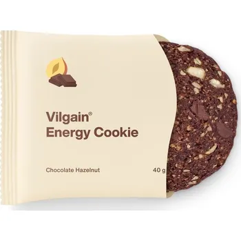 Vilgain Energy Cookie BIO – čokoláda s lískovými ořechy 40 g