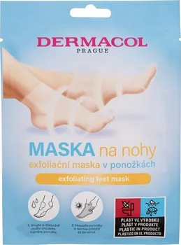 Kosmetika na nohy Dermacol Exfoliating Feet Mask exfoliační maska na nohy 2x 15 ml