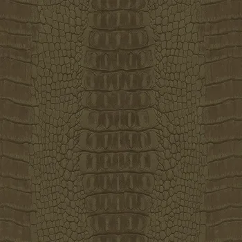 Tapeta Origin Vliesová tapeta hnědá, imitace krokodýlí kůže 347775, Luxury Skins, Origin, velikost 0,53 x 10,05 m