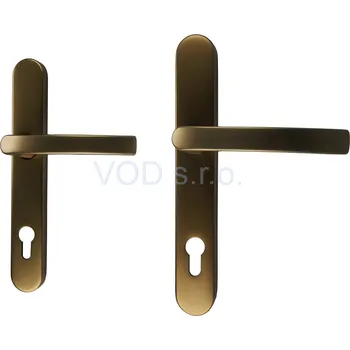 Dveřní kování Dieckmann Klika/klika KRONOS F4 starobronz / ZA, 8mm, PZ 92/