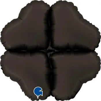 Balónek Grabo Balónková základna srdce saténová černá 61 cm