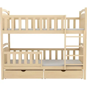 Postel Nabytek-dreveny.cz WOOD 7 patrová postel 90x200 cm masiv Barva postele: Přírodní provedení