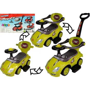 Odrážedlo Autíčko Mega Car 3v1 - žluté