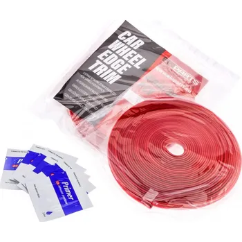 Samolepicí dekorace na vozidlo Samolepící proužek na disky (červený)