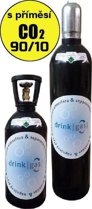 MASTER 20l - směs N2 + CO2 - výčepní plyn (DrinkGAS - potravinářský plyn směsný)