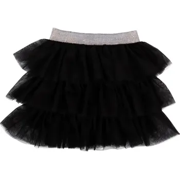 Dívčí sukně Mamatti Kojenecká tylová sukně, Princezna Puntík - černá s šedým pasem, Velikost koj. oblečení 104-116 (4-6r)