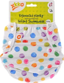 Kojenecké plavky XKKO Watercolour Polka Dots jednovelikostní