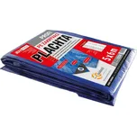 Plachta zakrývací PROFI, 5 x 6 m, 140 g/m², modro - stříbrná, ENPRO