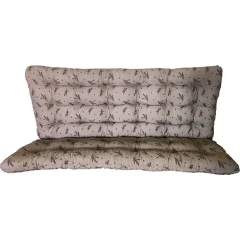 Zahradní nábytek Polstr a opěrka na zahradní houpačku - 180 cm - levandule - 180 cm