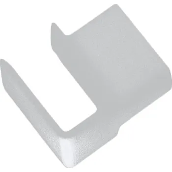 StrongBox příchyt krajní, profil vnitřního dělení, hranatý, bílá (StrongBox příchyt krajní, profil vnitřního dělení, hranatý, bílá)