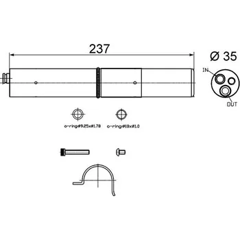 Sušič klimatizace Sušárna, klimatizace MAHLE AD 250 000S