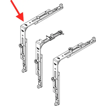 SCHUCO Rohové vedení VarioTec Barva: Černá, Typ: Standard s 1 x čepem