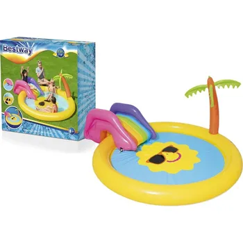 Dětské hřiště Mamido Nafukovací vodní hřiště 237x201x104 cm ostrov