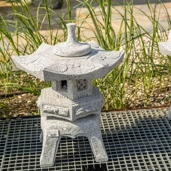 Zahradní dekorace Kameny.cz Japonská lampa Rokkaku Yukimi Vyberte si z variant: velká šedá
