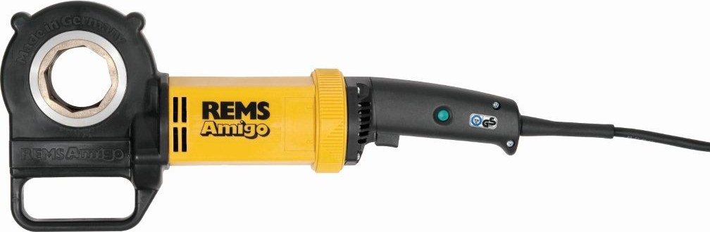 Rems REMS Amigo 530020 R220 Elektrische schroefdraad, met snelwissel- snijkoppen, voor rechts- en linkse schroefdraad, met overbelastingsbeveiliging