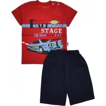Kojenecká souprava Chlapecké tričko a kraťasy AUTO 74