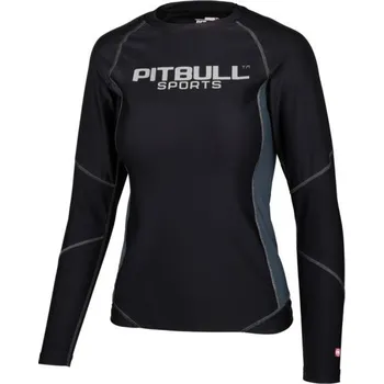 Potápěčské vybavení PitBull West Coast - dámský Rashguard L.S. COMPRESSION černý L