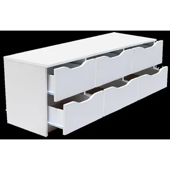 Komoda Komoda ALEXIS 6 bílá DOPRODEJ