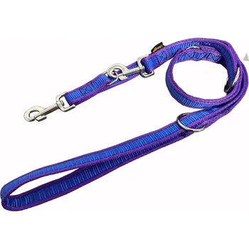 Vodítko pro psa BAFPET Popruhová přepínací vodítka ŽEBŘÍK Barva: Fialová, Rozměr: 25mm x 240cm 18306Z