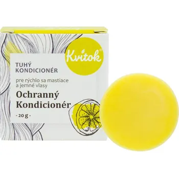 Kvitok Tuhý ochranný kondicionér pro rychle se mastící a jemné vlasy 20 g