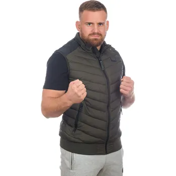 Pánská vesta PitBull West Coast - pánská zimní vesta VICKERS tmavě olivová S