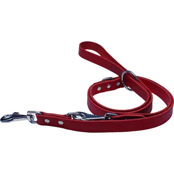 Vodítko pro psa BAFPET Přepínací kožená vodítka EKG Barva: Červená, Rozměr: 25mm x 240cm 07306E