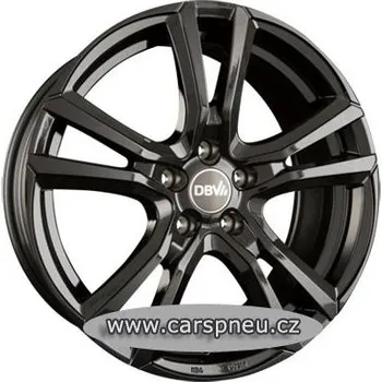 Alu kolo DBV Andorra black lackiert - 7,5x17, 5x108, ET45 (36394)