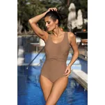 Kapučínové jednodílné plavky s broží Georgia Lanzarote M-598 (9) Velikost: 2XL