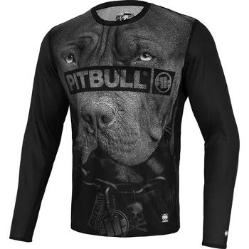 Vodní sport PitBull West Coast - pánský LS rashguard Performance Mesh BORN IN 1989 černý L