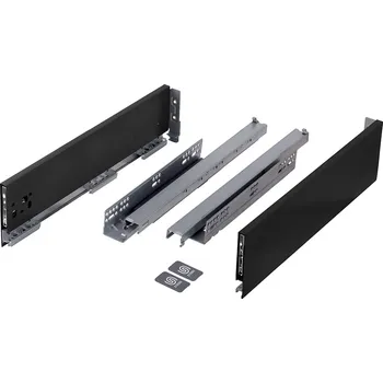 Nábytkové kování StrongMax 16 121/600mm 40kg, černá (StrongMax 16 121/600mm 40kg, černá)