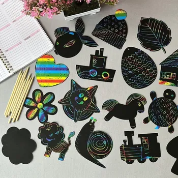 vyškrabávací obrázek Vyškrabávací obrázky pro děti 24 ks