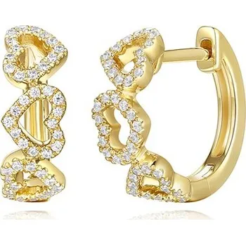 Náušnice Zlaté náušnice AURINO se zirkony E25630QCZZ4Y-1