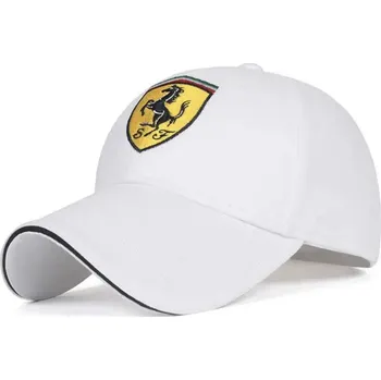 Kšiltovka Kšiltová čepice Ferrari bílá