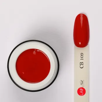 Umělé nehty Laif Barevný UV/LED gel červený CB 109 Ferrari 6ml