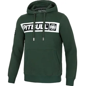 Pánská mikina PitBull West Coast - pánská KP mikina SHERWOOD tmavě zelená 2XL