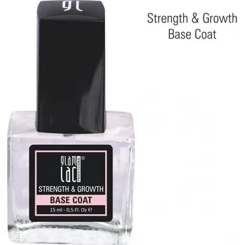 Lak na nehty GlamLac Strength & growth base coat 15 ml