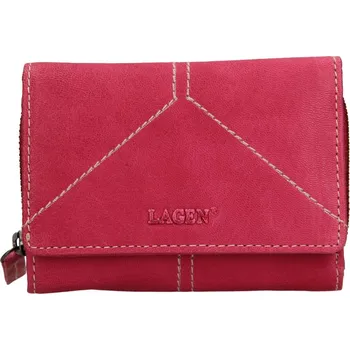 Peněženka Dámská kožená peněženka Lagen LG-2522 růžová