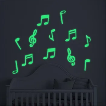 Party dekorace AE production Fluorescentní dekorace s hudebními symboly