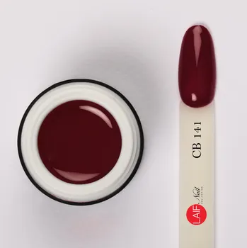 Umělé nehty Laif Barevný UV/LED gel červený CB 141 Splendid Red 6ml