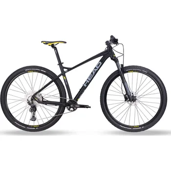 Jízdní kolo Horské kolo Head X-RUBI III black matt/yellow Velikost rámu: 44cm