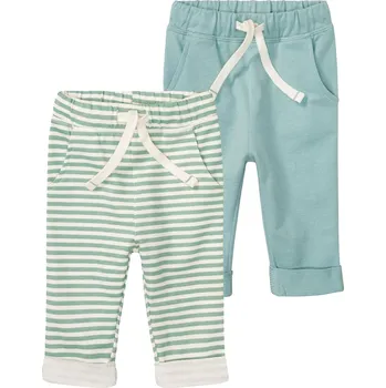 Chlapecké oblečení lupilu® Chlapecké kalhoty „Jogger" s BIO bavlnou, 2 kusy (mintová, 62/68)