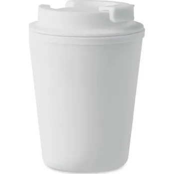 Termohrnek Kelímek z recyklovaného PP Tridus, bílá